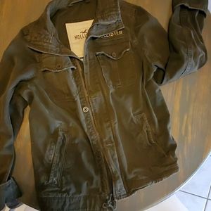 Hollister "La Jolla" dark olive green mens jacket